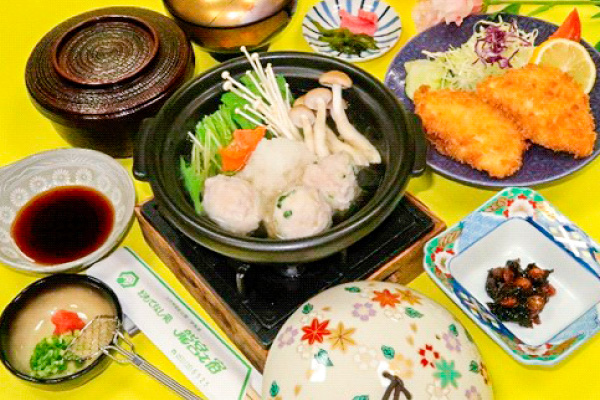 伊良湖すり身のみぞれ鍋御膳（爽やかポン酢仕立て）